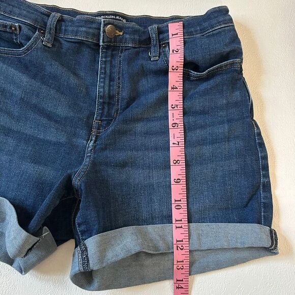 Calvin Klein Jeans Denim Cuffed Shorts Women’s Size 8 - Picture 6 of 7